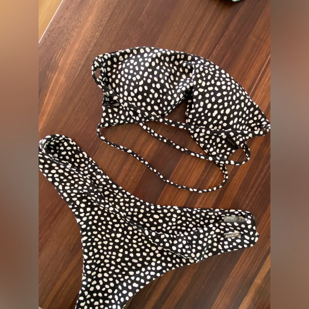 Blackbough bandeau bathing suit set